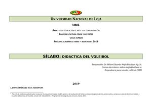 Silabo Voleibol 2017