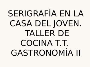 Serigrafia Cocina t.t. 2019