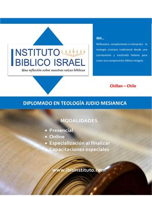 Brochure Diplomado en Teología Judío Mesiánica