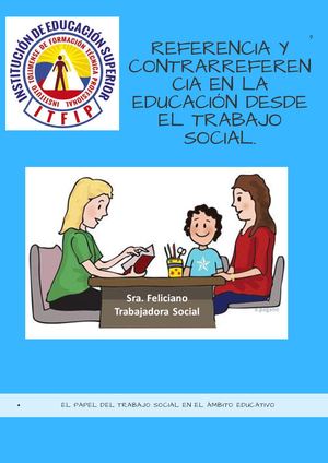 Referencia Y Contrareferencia En Trabajo Social En Educacion