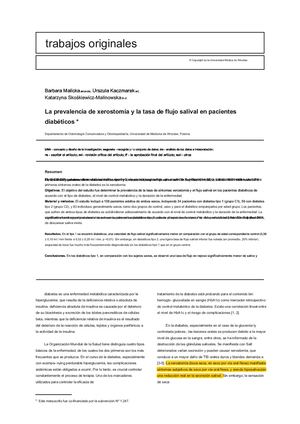 síntomas salivales de la diabetes