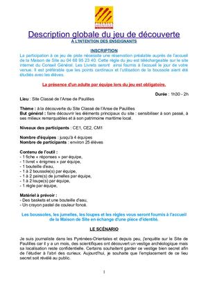 Jeu de découverte CP CE1 CE2