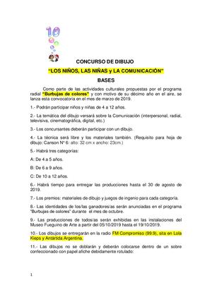 Concurso De Dibujo 2019