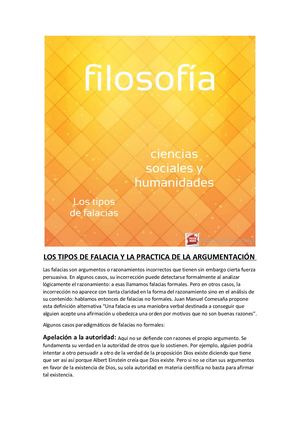 Tipos De Falacias- Filosofia
