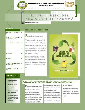 Boletín Sobre El Reciclaje