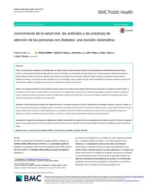 Conocimiento De La Salud Oral, Las Actitudes Y Las Prácticas De