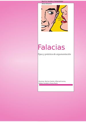 Tipos De Falacias Y Práctica De Argumentación