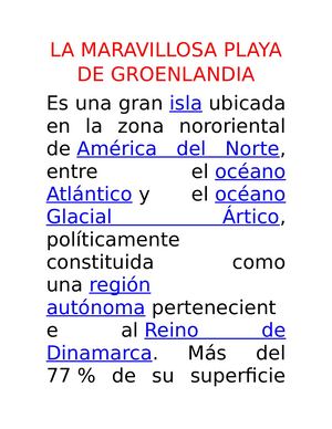 La Maravillosa Playa De Groenlandia