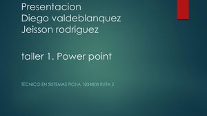 Taller No 1 Power Point Sena