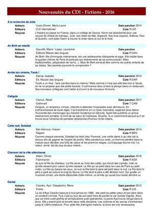 Nouveautés Hénaff Fiction 2018 2019 Fr3