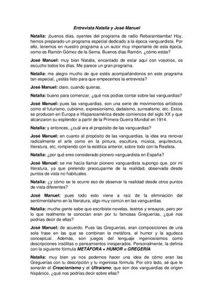 Entrevista Natalia Y José Manuel