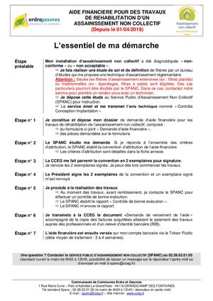 Dossier de demande d'aides à la réhabilitation d'assainissement individuel