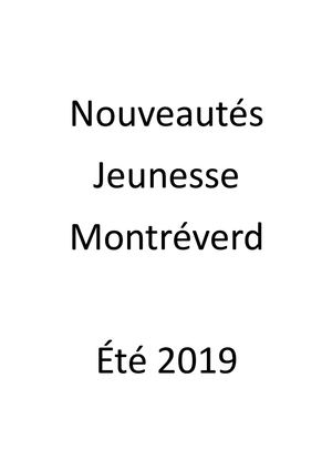 Nouveautés jeunesse été 2019