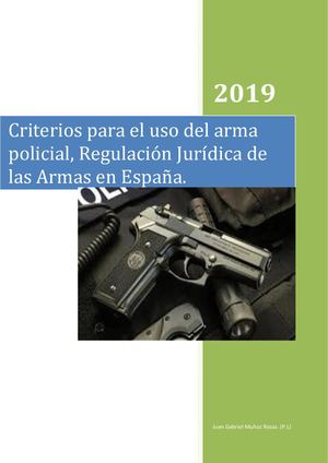 555 Criterios Para El Uso Del Arema Policial