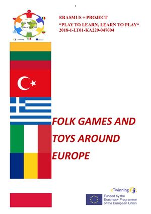 Folk Games And Toys Around Europe