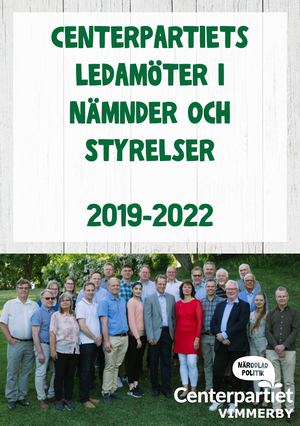 Centerpartiets ledamöter i nämnder och styrelser 2019-2022 i Vimmerby kommun