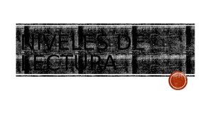 Niveles De Lectura
