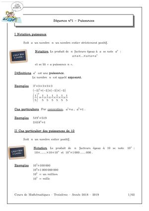 Troisieme Cours