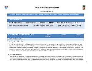Unidad Didáctica HGE N° 03 - 2018