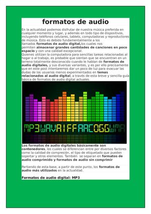 Formatos De Audio Nely