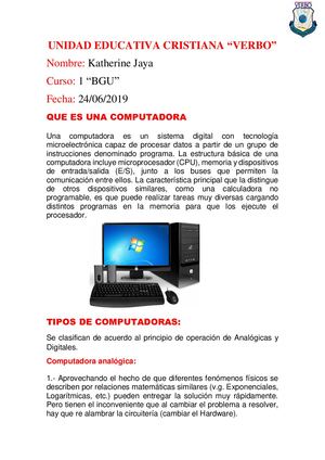 Tipos De Computadora