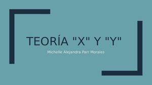 Teoria X Y Y