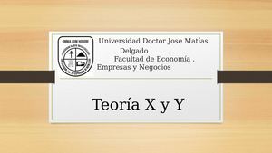 Teorias X Y Y