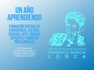 Extraescolares IES FEDERICO GARCÍA LORCA 2018/2019