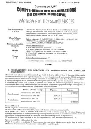 CR Du 10 04 2019