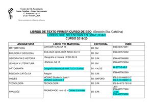 Libros De Texto Jun 19 Sección Sta Catalina No Gratuidad