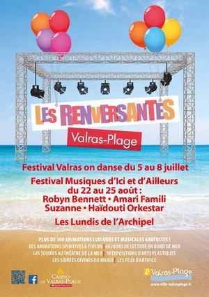 Programme des Renversantes 2019 Valras-Plage