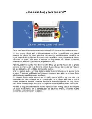 Qué Es Un Blog Y Para Qué Sirve