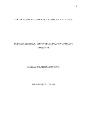 Evaluación Educativa Una Mirada Histórica De Su Evolución