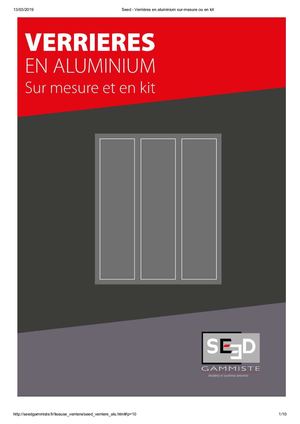 Verrières Alu Sur Mesure Et En Kit