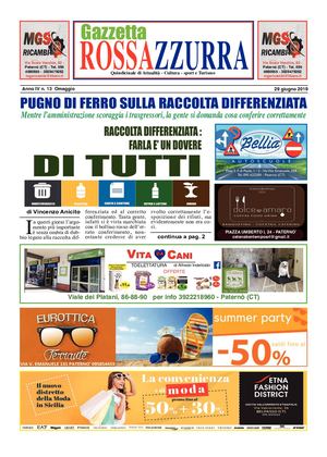 Gazzetta Rossazzurra Anno Iv N 13 Del 29 6 2019