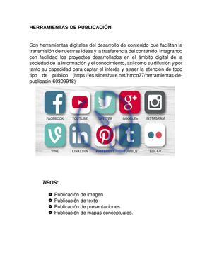 Herramientas De Publicación