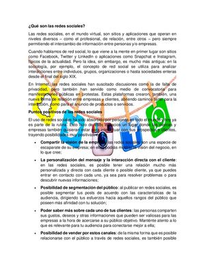 Qué Son Las Redes Sociales