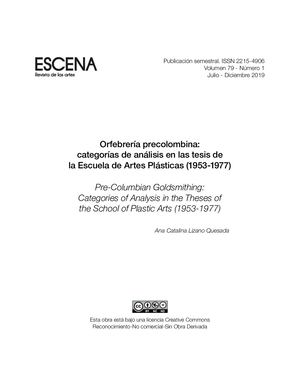 Catalina Lizano : Orfebrería