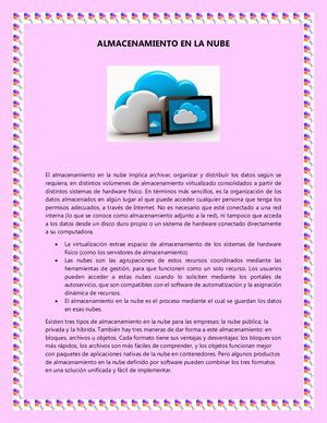 Almacenamiento En La Nube