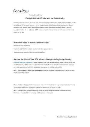 Easily Reduce PDF Size with the Best Quality