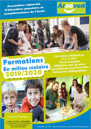 Formation En Milieu Scolaire 2019 2020 Aroéven Bretagne