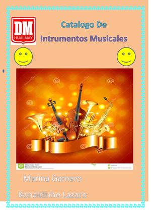 Catalogo de los instrumentos musicales