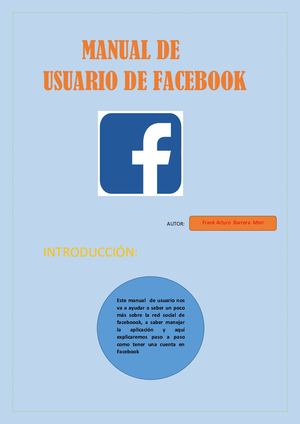 Manual De Usuario De Facebook