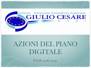 Piano Digitale Ptof 2018:19