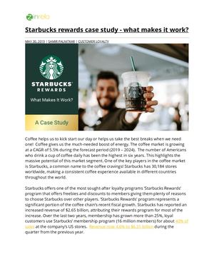 Starbucks Rewards Case Study - What Makes It Work