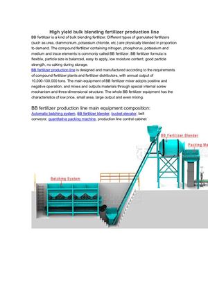 Bb Fertilizer Production Line
