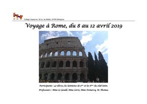 Carnet de Voyage - Rome 2019