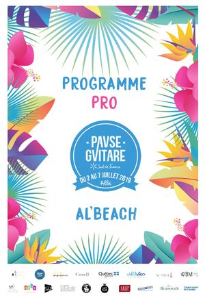 Pause Guitare 2019 -  Al'beach - Programme Pro