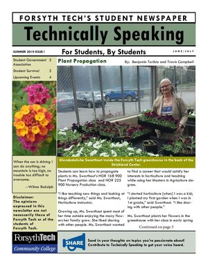 Technically Speaking June July 2019