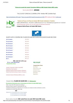Planos De Saude Hbc Saude Planos De Saude Sp